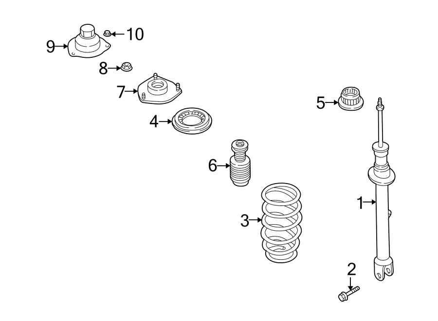 Diagram REAR SUSPENSION. STRUTS & COMPONENTS. for your 2023 Mazda CX-5   