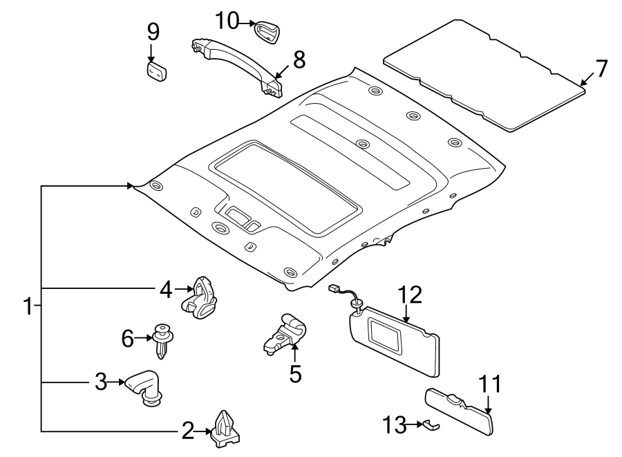 Diagram INTERIOR TRIM. for your 2023 Mazda CX-5   