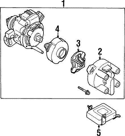 Diagram IGNITION SYSTEM. for your 1995 Mazda MIATA   