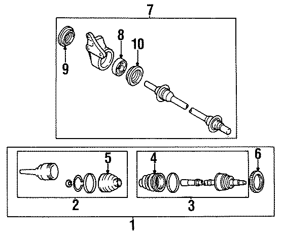 Diagram FRONT SUSPENSION. DRIVE AXLES. for your 2015 Mazda CX-5 2.5L SKYACTIV A/T AWD Grand Touring Sport Utility 