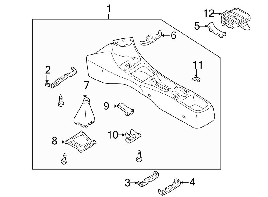 Diagram CENTER CONSOLE. for your 2022 Mazda MX-5 Miata   