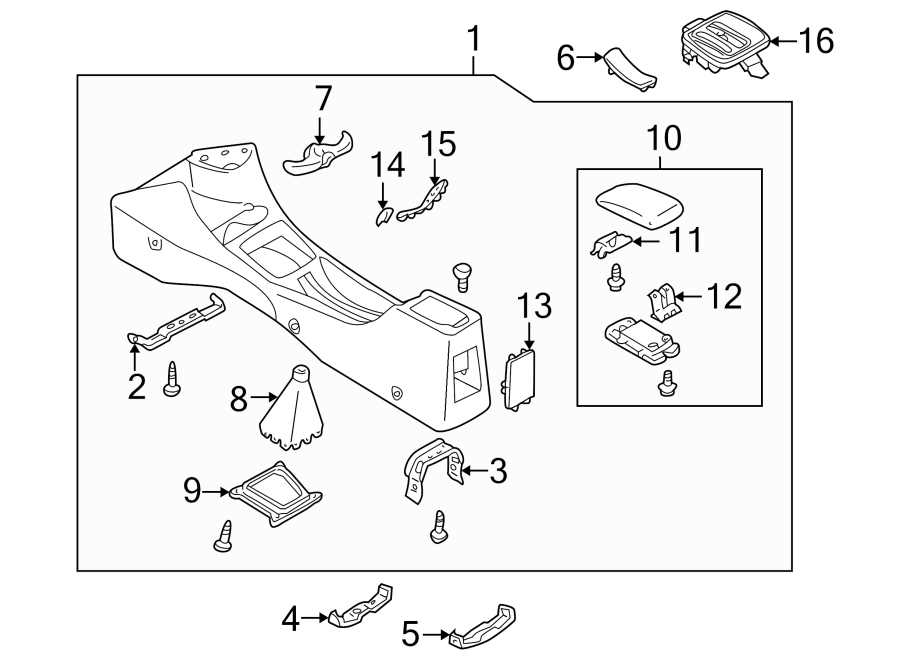 Diagram CENTER CONSOLE. for your 2022 Mazda MX-5 Miata   