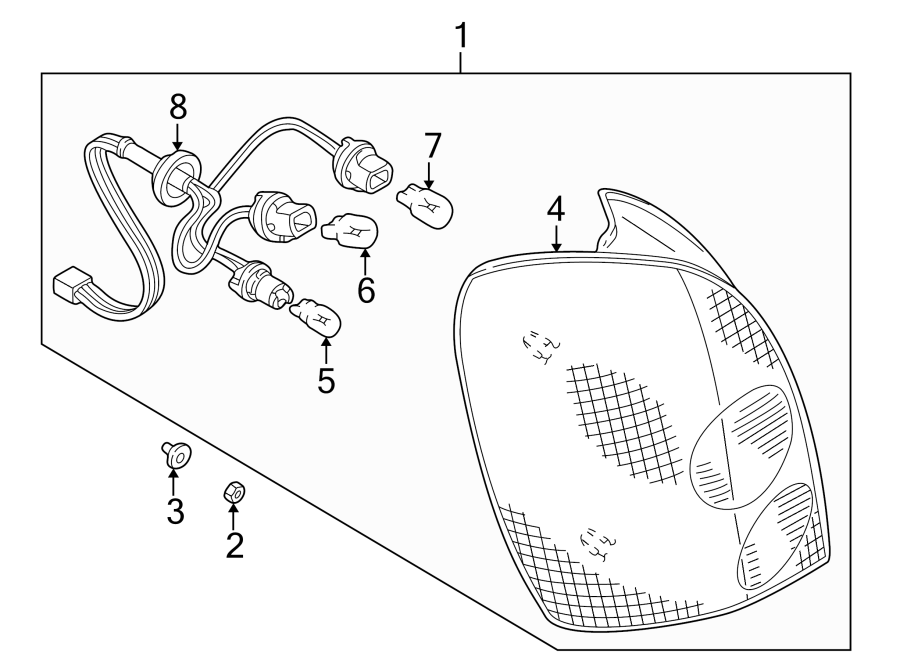 Diagram REAR LAMPS. COMBINATION LAMPS. for your 2021 Mazda MX-5 Miata  Club Convertible 