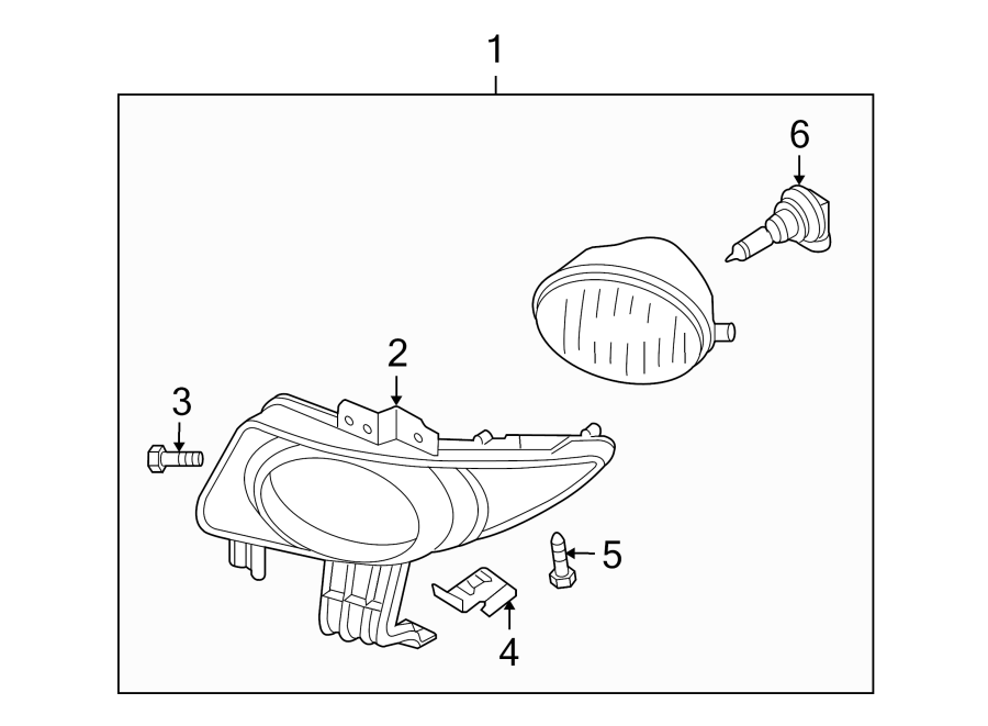 Diagram Emission system. Front lamps. Fog lamps. for your 2006 Mazda MX-5 Miata  Touring Convertible 