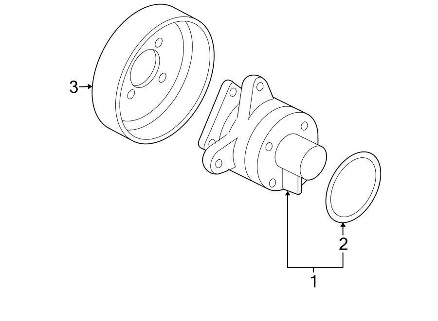 Diagram WATER PUMP. for your Mazda