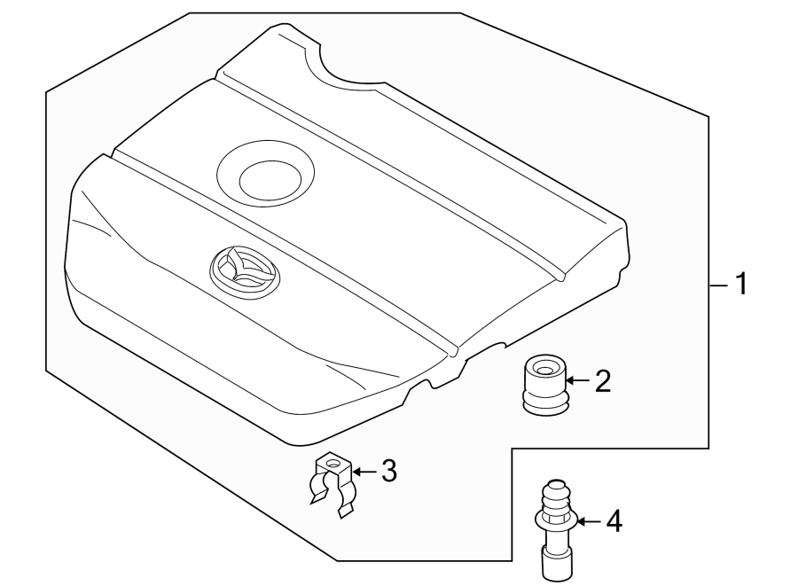 Diagram ENGINE / TRANSAXLE. ENGINE APPEARANCE COVER. for your 2008 Mazda MX-5 Miata 2.0L M/T Touring Convertible 