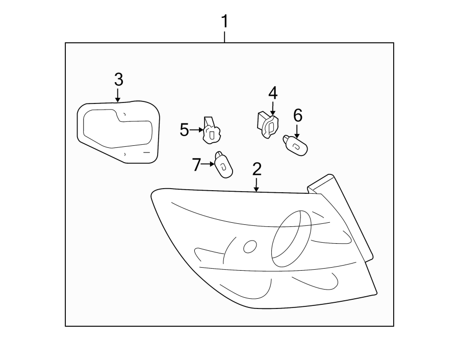 Diagram REAR LAMPS. TAIL LAMPS. for your 2019 Mazda MX-5 Miata  Sport Convertible 