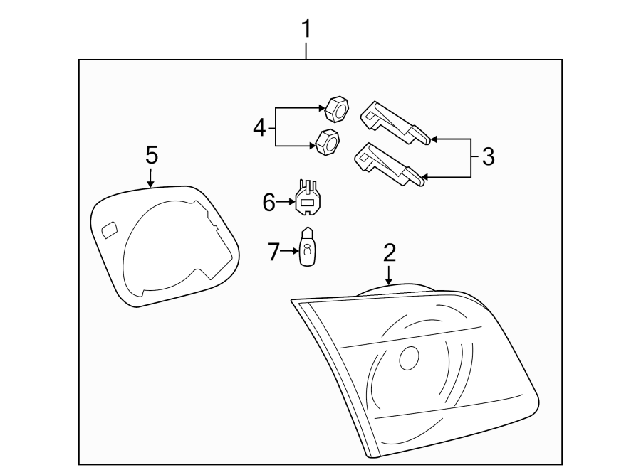 Diagram REAR LAMPS. BACKUP LAMPS. for your 2023 Mazda CX-9  Signature Sport Utility 