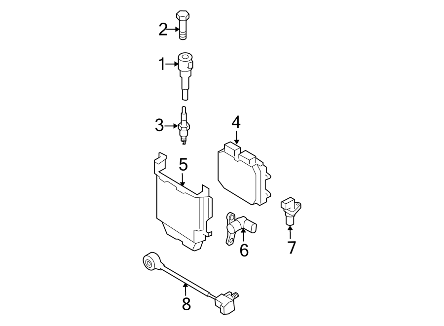 Diagram IGNITION SYSTEM. for your 2008 Mazda MX-5 Miata 2.0L A/T Touring Convertible 