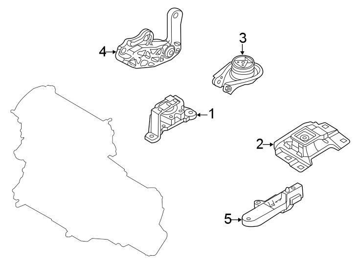 Diagram ENGINE / TRANSAXLE. ENGINE & TRANS MOUNTING. for your 2015 Mazda CX-5   