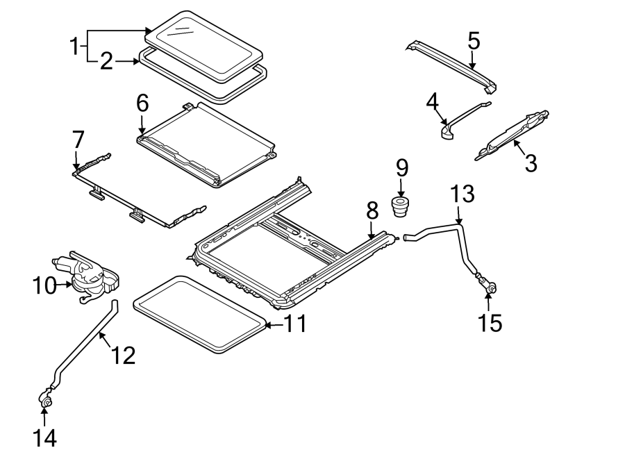 Diagram SUNROOF. for your Mazda 3  