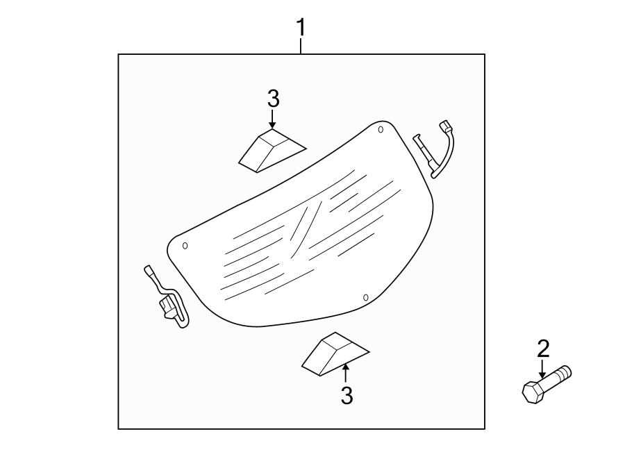 Diagram LIFT GATE. GLASS. for your 2007 Mazda MX-5 Miata   