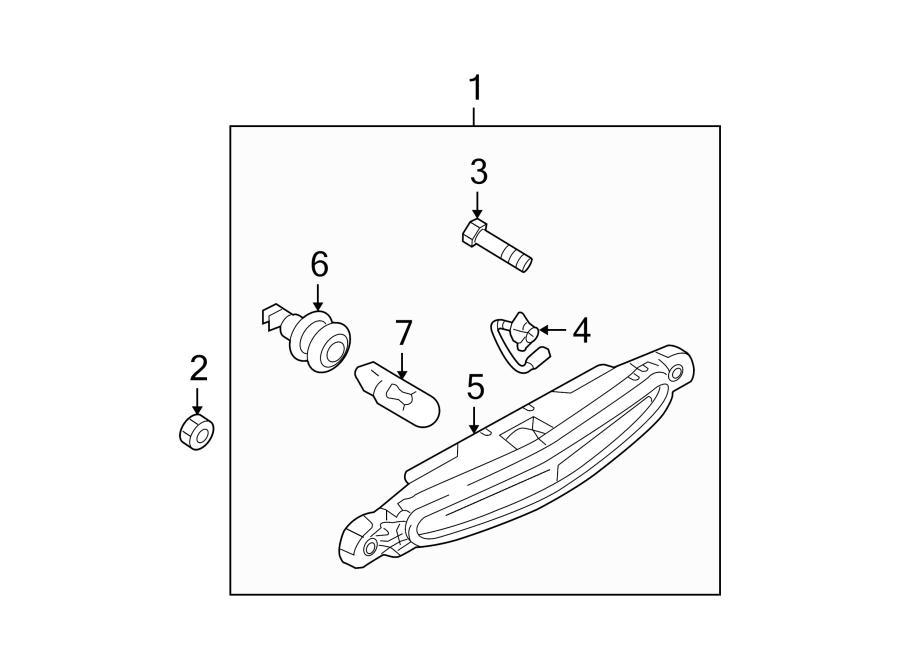 Diagram REAR LAMPS. HIGH MOUNT LAMPS. for your 2020 Mazda MX-5 Miata  Grand Touring Convertible 