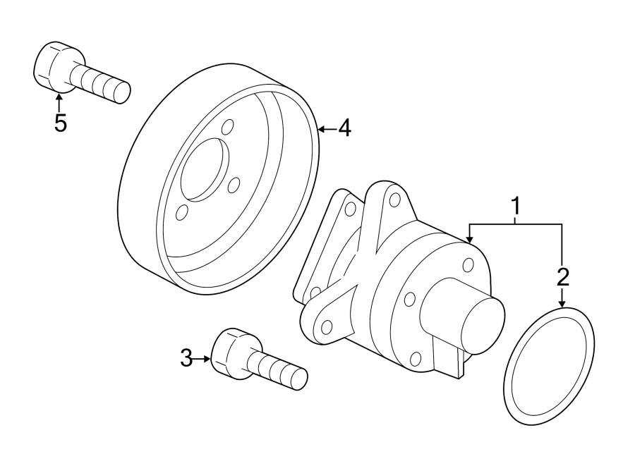 Diagram WATER PUMP. for your Mazda