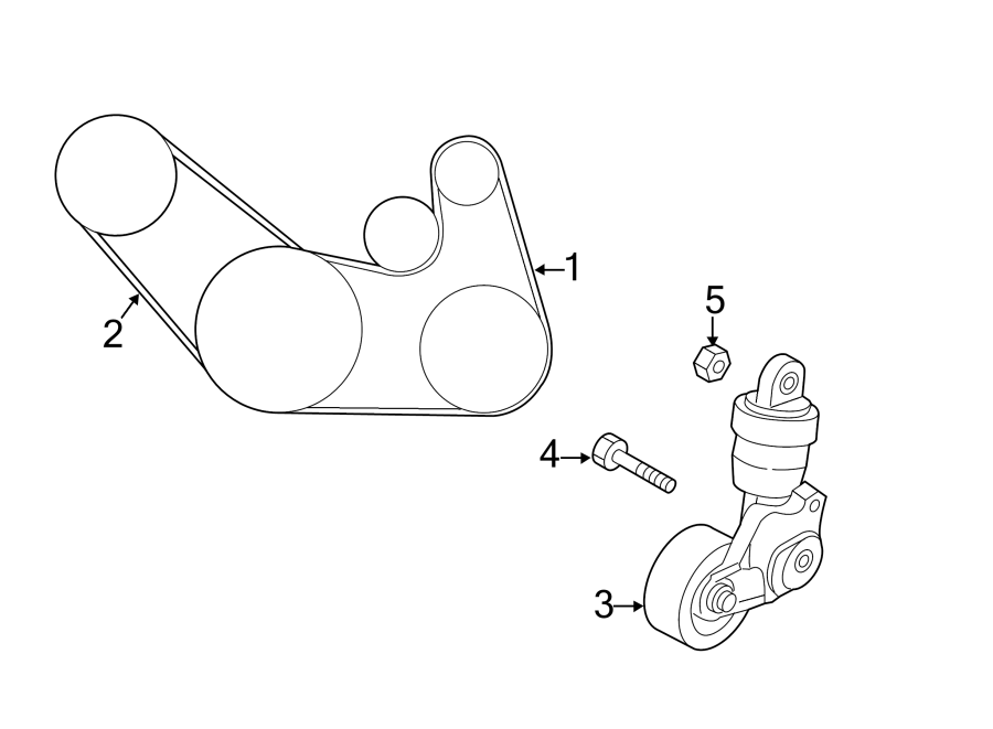 Diagram BELTS & PULLEYS. for your 2009 Mazda MX-5 Miata   