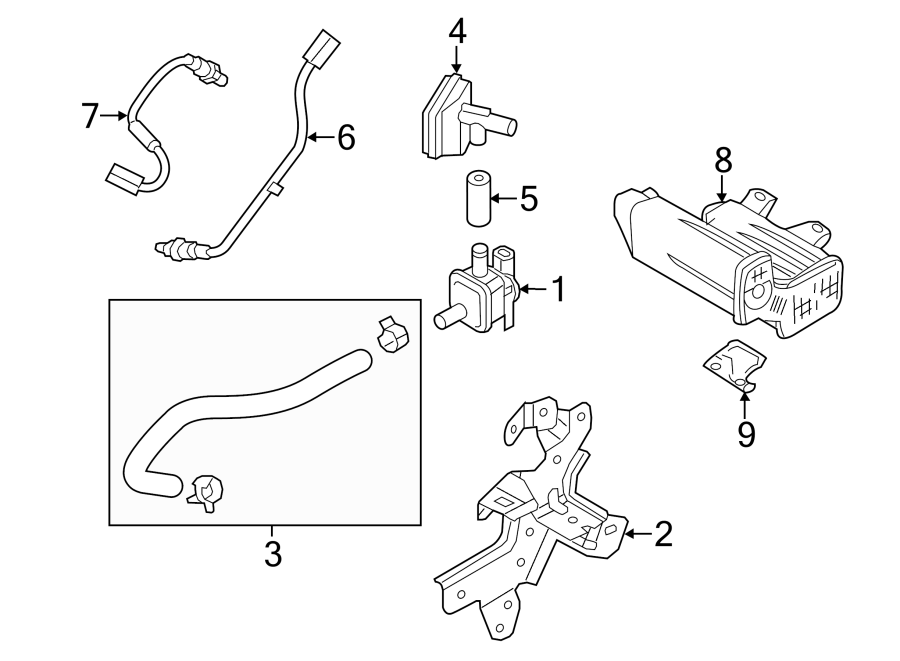 Diagram EMISSION SYSTEM. EMISSION COMPONENTS. for your 2009 Mazda B2300   