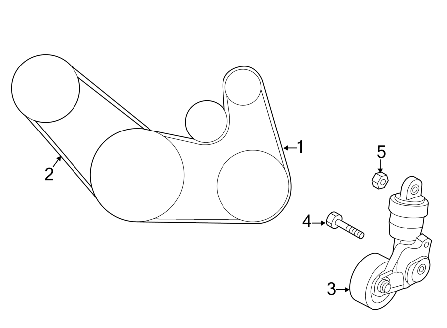 Diagram BELTS & PULLEYS. for your 2021 Mazda CX-5  Signature Sport Utility 