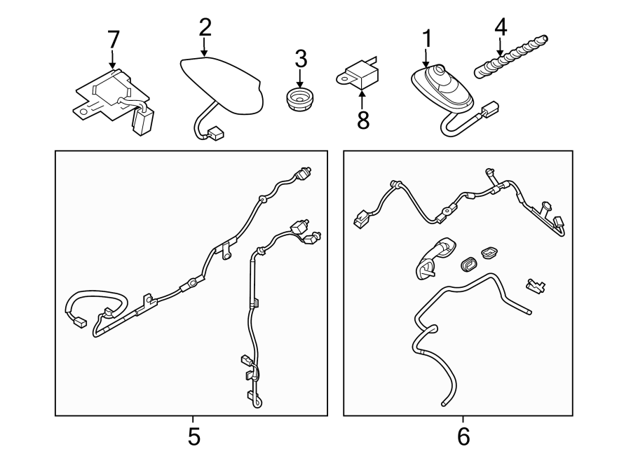 Diagram ANTENNA. for your Mazda
