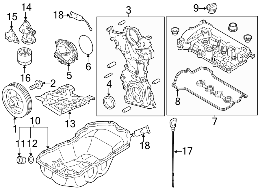 Diagram ENGINE / TRANSAXLE. ENGINE PARTS. for your Mazda