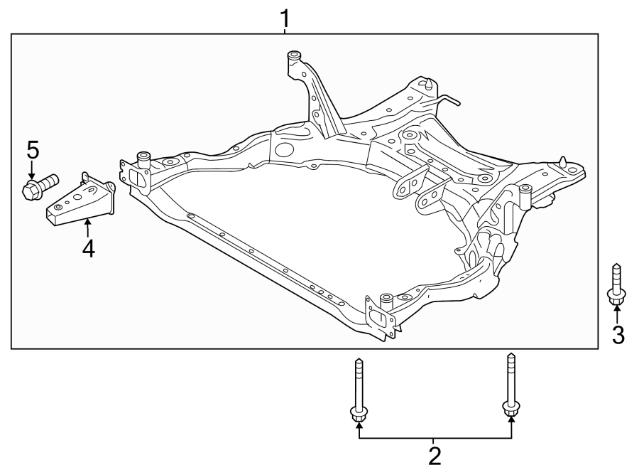 Diagram FRONT SUSPENSION. SUSPENSION MOUNTING. for your 1997 Mazda Protege  LX Sedan 