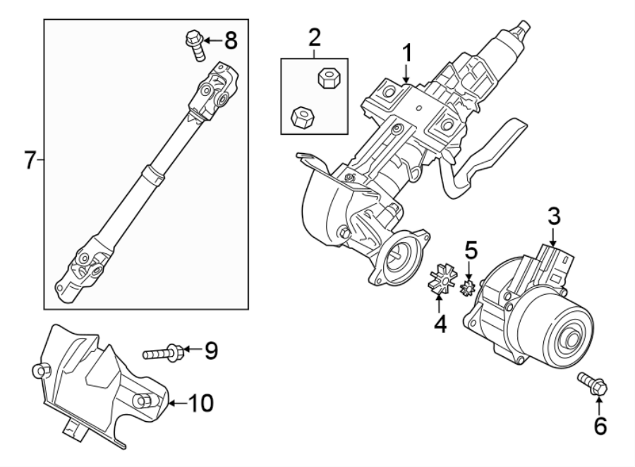Diagram STEERING COLUMN ASSEMBLY. for your 2010 Mazda RX-8  R3 Coupe 