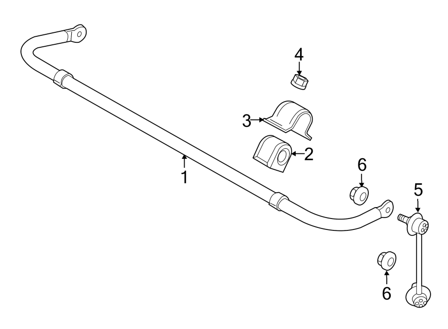 Diagram REAR SUSPENSION. STABILIZER BAR & COMPONENTS. for your 2022 Mazda MX-5 Miata   