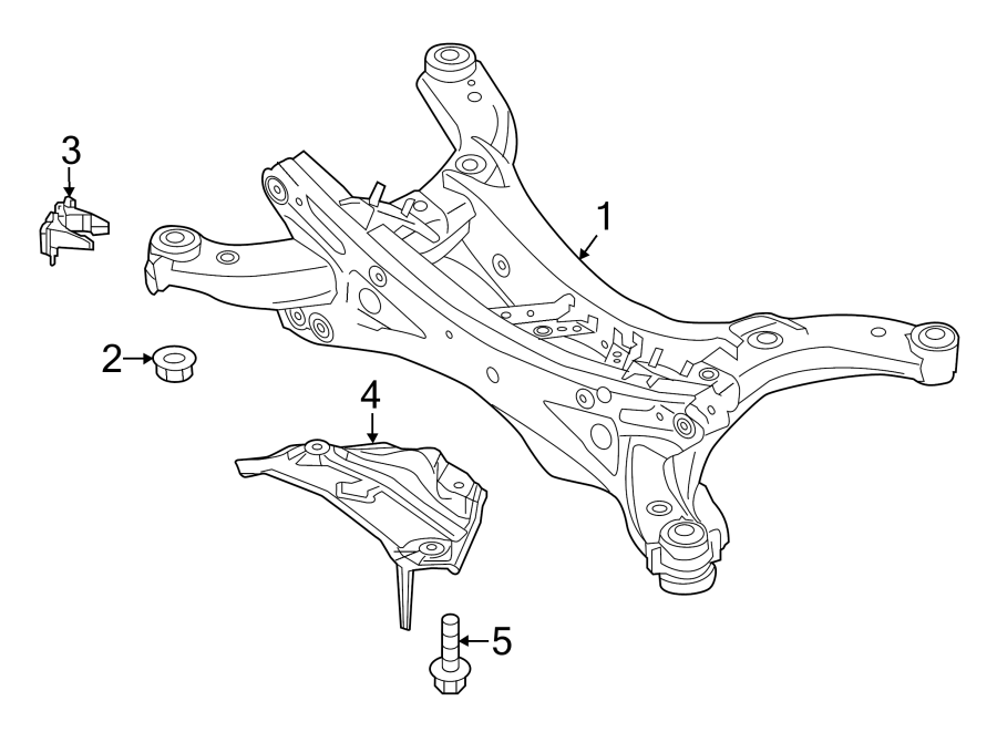 Diagram REAR SUSPENSION. SUSPENSION MOUNTING. for your 2014 Mazda CX-5  Sport Sport Utility 