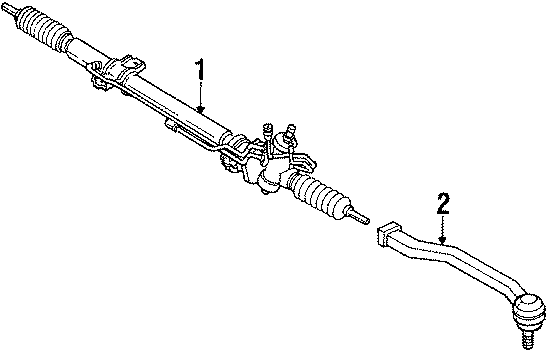 Diagram STEERING GEAR. for your 2009 Mazda CX-7   