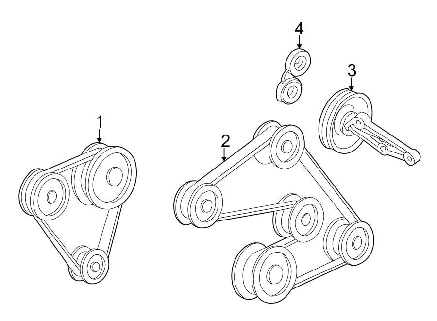 Diagram BELTS & PULLEYS. for your 2009 Mazda B4000   