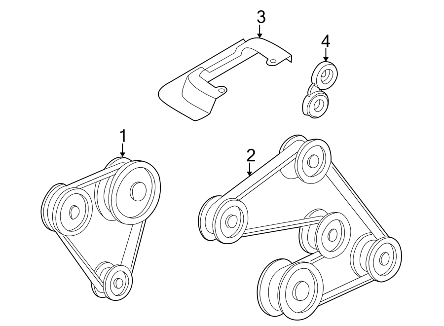 Diagram BELTS & PULLEYS. for your 2009 Mazda B4000   