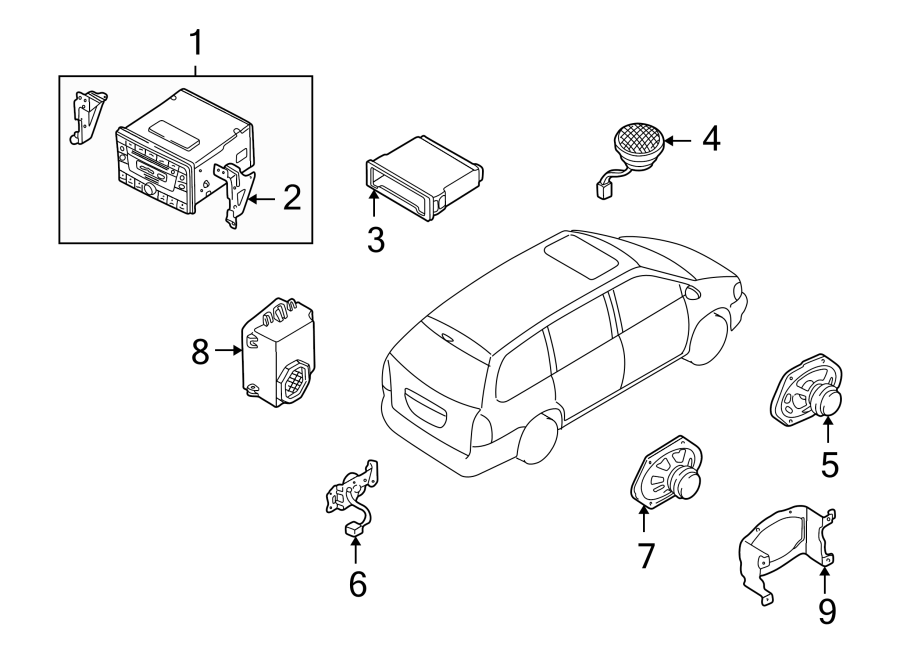 Diagram INSTRUMENT PANEL. SOUND SYSTEM. for your 2022 Mazda MX-30 EV  Premium Plus Sport Utility 
