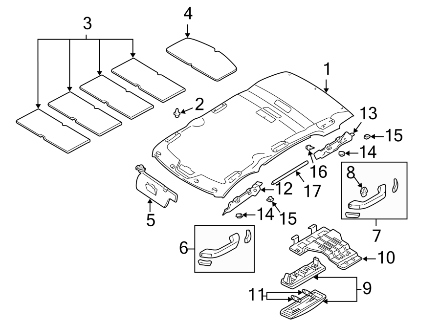 Diagram INTERIOR TRIM. for your 2023 Mazda CX-5   