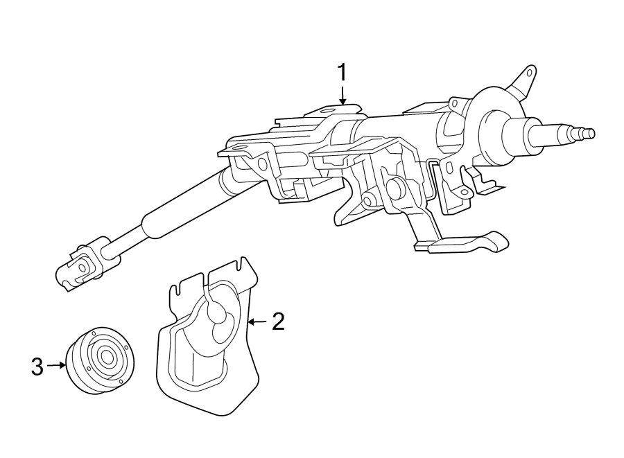 Diagram STEERING COLUMN ASSEMBLY. for your Mazda CX-9  