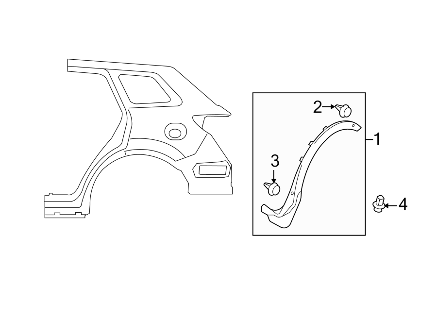 Diagram QUARTER PANEL. EXTERIOR TRIM. for your 2006 Mazda B4000   