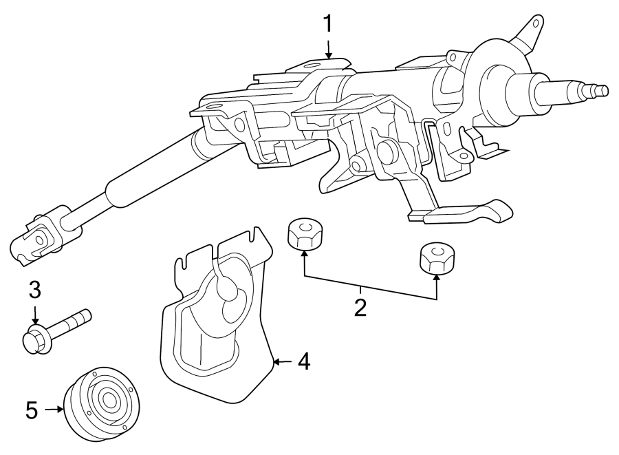 Diagram STEERING COLUMN ASSEMBLY. for your Mazda CX-9  