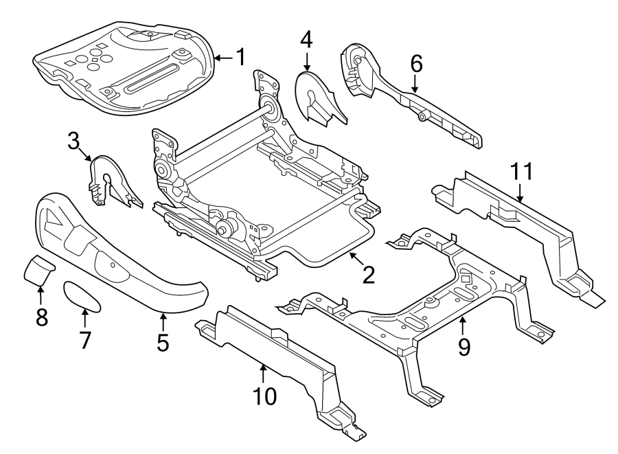 Diagram SEATS & TRACKS. TRACKS & COMPONENTS. for your 2004 Mazda RX-8   