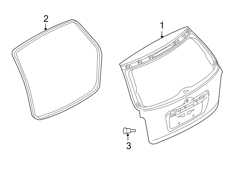 Diagram GATE & HARDWARE. for your 2009 Mazda MX-5 Miata  Touring Convertible 