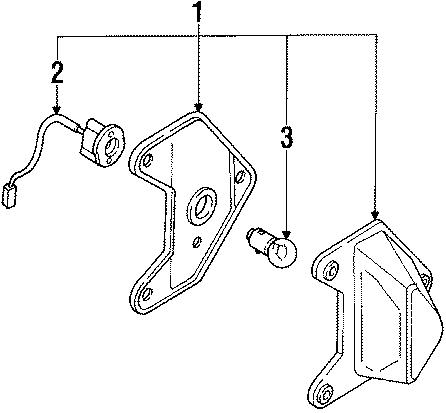 Diagram REAR LAMPS. LICENSE LAMPS. for your 1994 Mazda MIATA 1.8L A/T Base Convertible 