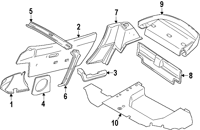 Diagram INTERIOR TRIM. for your Mazda MIATA  