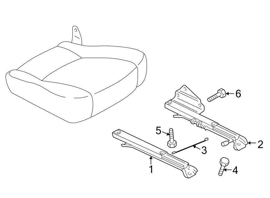 Diagram SEATS & TRACKS. TRACKS & COMPONENTS. for your Mazda