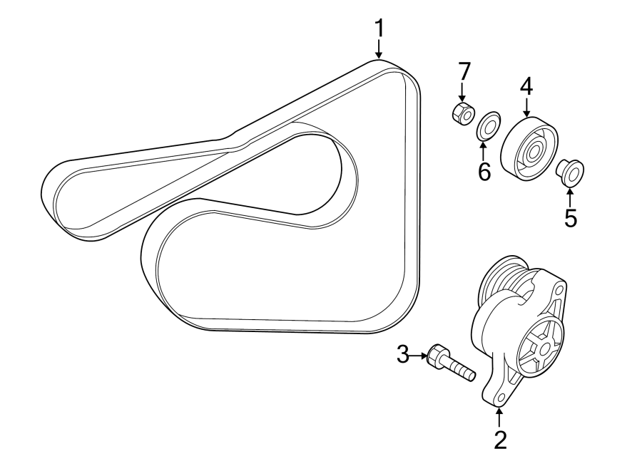 Diagram BELTS & PULLEYS. for your 2009 Mazda B2300   