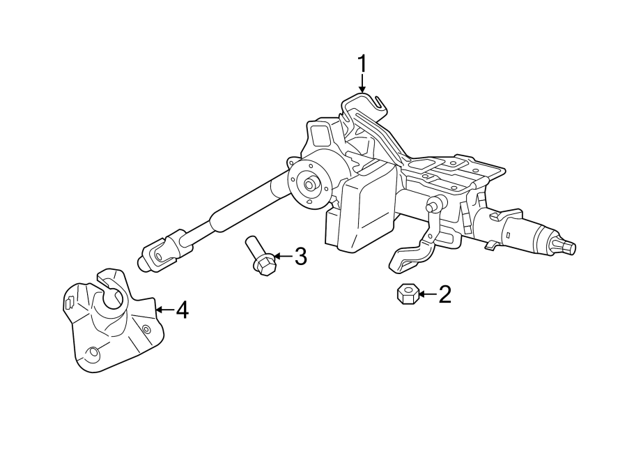 Diagram STEERING COLUMN ASSEMBLY. for your 2021 Mazda CX-5  Grand Touring Sport Utility 