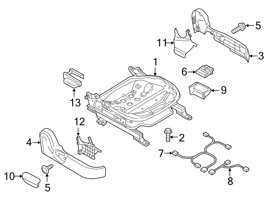 Diagram SEATS & TRACKS. TRACKS & COMPONENTS. for your 1992 Mazda B2600   