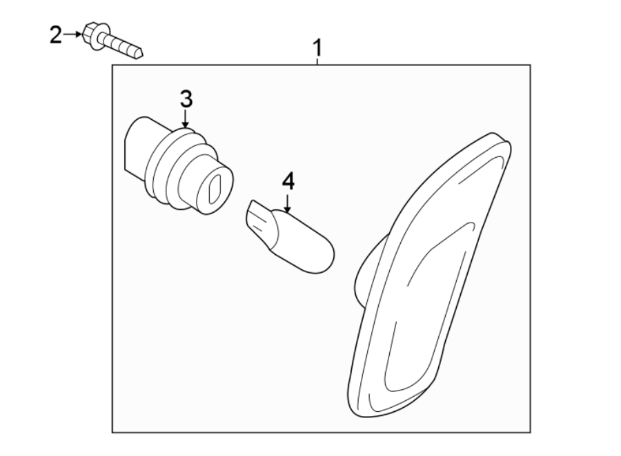 Diagram FRONT LAMPS. SIDE MARKER LAMPS. for your 2022 Mazda MX-5 Miata  Club Convertible 