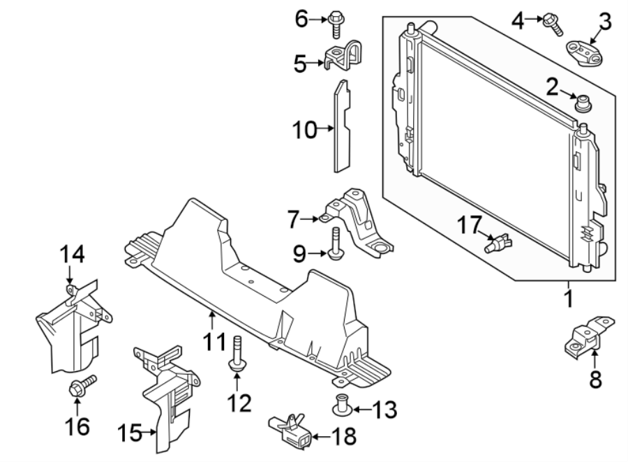 Diagram RADIATOR & COMPONENTS. for your 2017 Mazda MX-5 Miata   