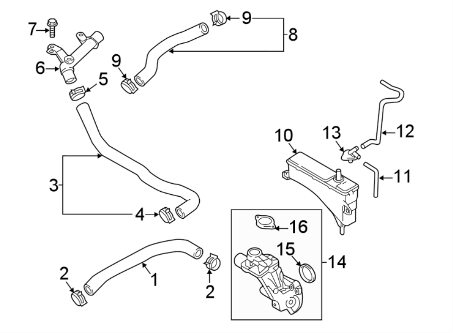 Diagram HOSES & PIPES. for your 2008 Mazda MX-5 Miata   