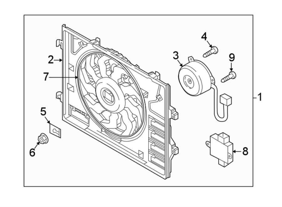 Diagram COOLING FAN. for your 2017 Mazda MX-5 Miata 2.0L SKYACTIV A/T Club Convertible 