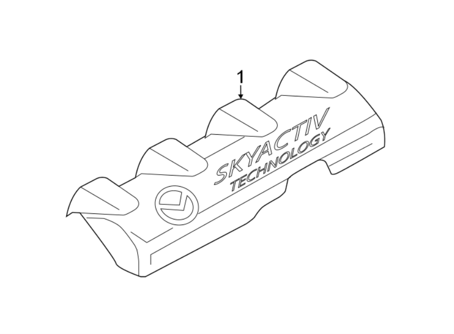 Diagram ENGINE APPEARANCE COVER. for your 2012 Mazda 3   