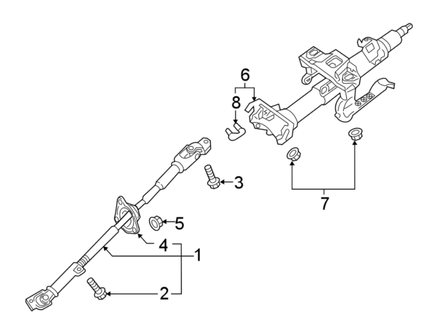 Diagram STEERING COLUMN ASSEMBLY. for your 2016 Mazda CX-5 2.5L SKYACTIV A/T AWD Sport Sport Utility 