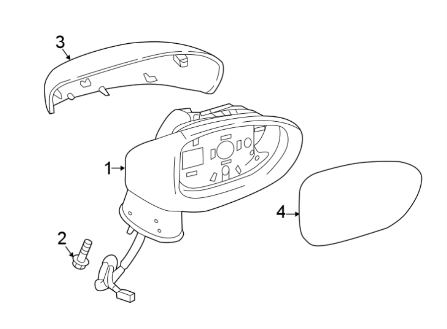 Diagram DOOR. OUTSIDE MIRRORS. for your Mazda MX-5 Miata  